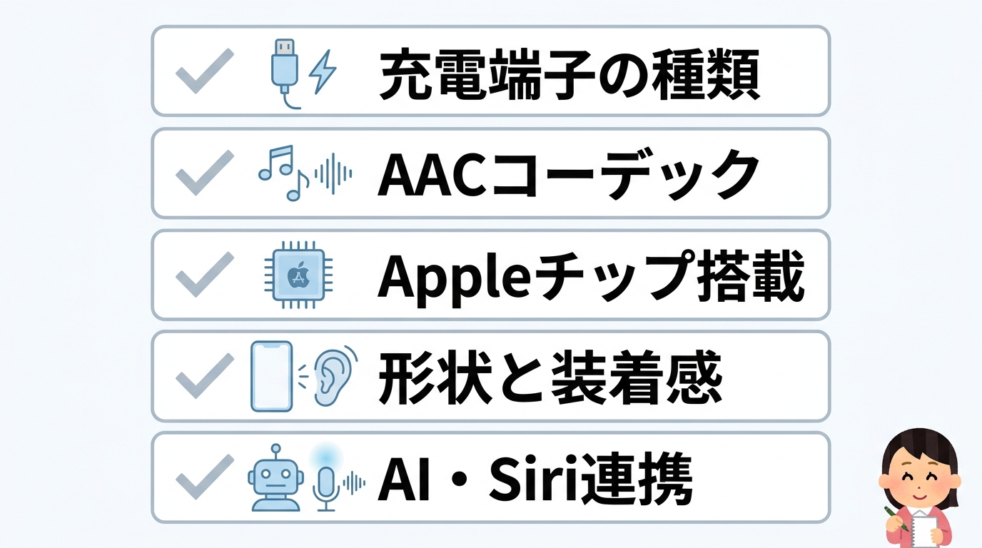 iPhone SE向けワイヤレスイヤホンの選び方5つ