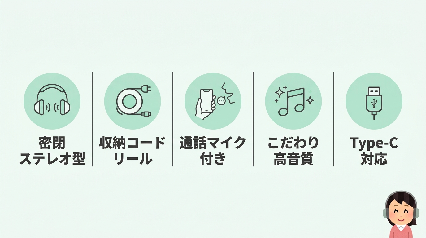 セリアのおすすめ有線イヤホン5選