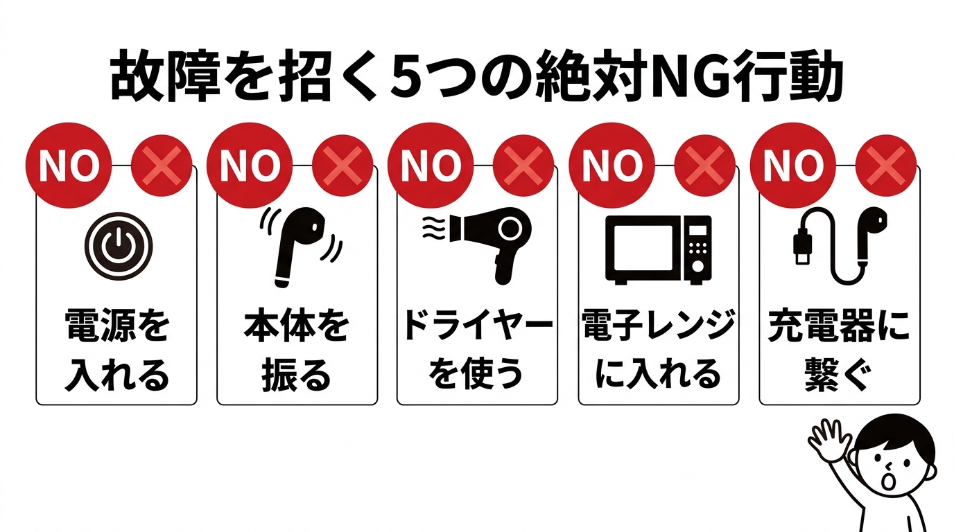故障を招く5つの絶対NG行動