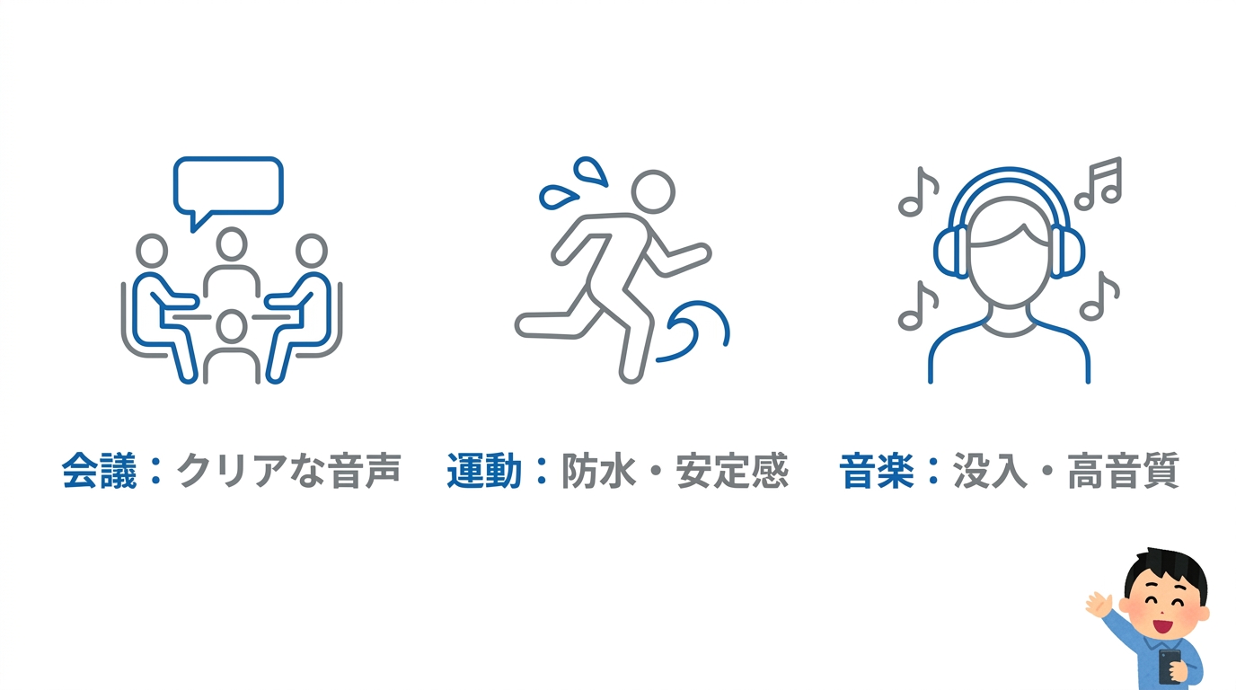 利用シーン別の推奨モデル3選