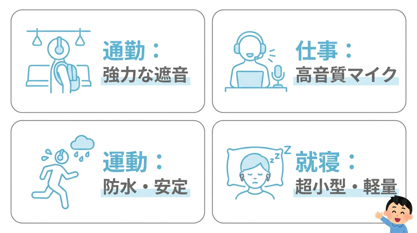 利用シーン別の最適モデル提案